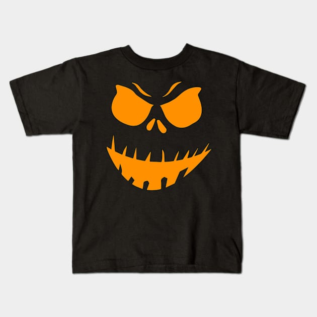 Scary Face Halloween Costume Kids T-Shirt by helloshirts